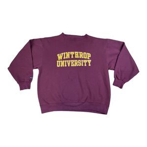 Vintage Jansport Winthrop University Pullover Sweatshirt Unisex Size MEDIUM